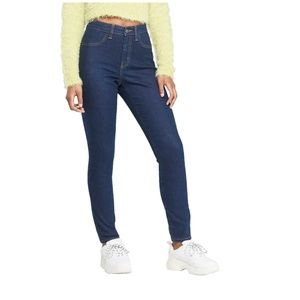 WILD FABLE WOMEN'S DARK WASH HIGH RISE SKINNY JEANS